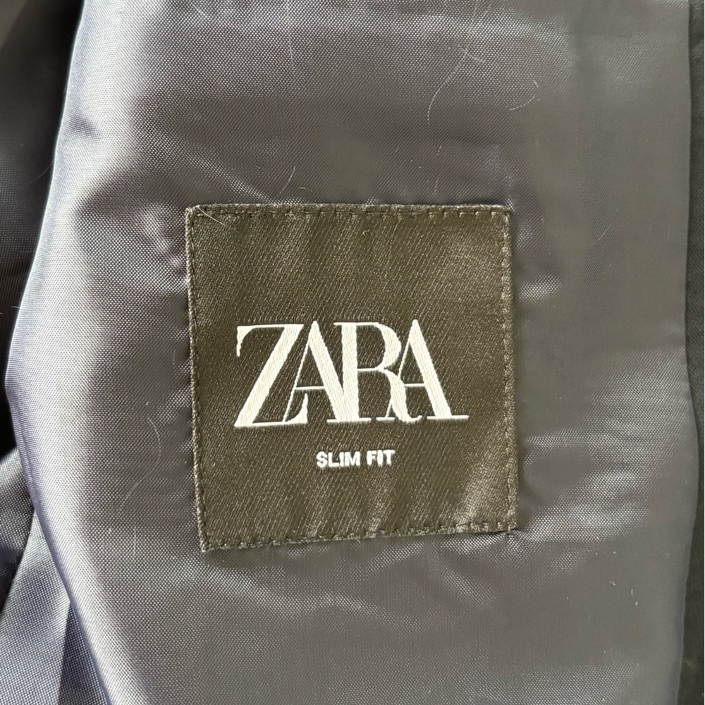 Zara Men's Navy Blazer Size 42R - Picture 6 of 8
